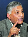 General VK Singh (retd)