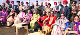 Members of the AN-12 Officers Association (ANTOI) during their 20th reunion at the DSOI, Sector 36, Chandigarh on Saturday