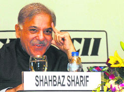 Shahbaz Sharif, Pakistan Punjab CM, during an interactive session.