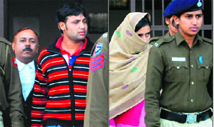 The convicts in the Inspector Sucha Singh murder case, Basant and Sarita.