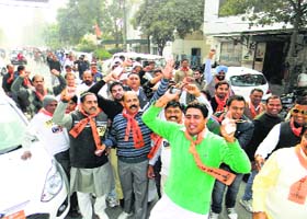 People participate in the Run for Unity at Yamunanagar on Sunday