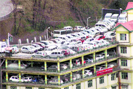 Though the government is trying to promote tourism, most of the popular destinations, including Shimla, lack adequate parking facilities, leading to traffic snarls and congestion. 