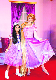 participants dress up like princesses