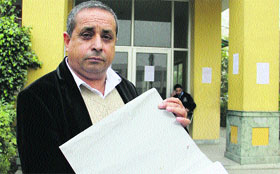 An NRI visitor at the Suwidha Centre who had come to submit his documents on Thursday.