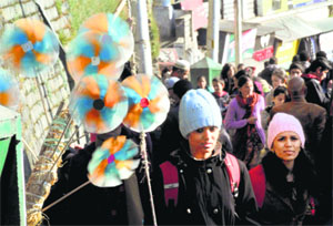 Shimla wears a festive look nowadays.