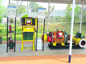 Models of earlier machines at centenary museum