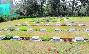 Old graves at the Digboi War cemetry