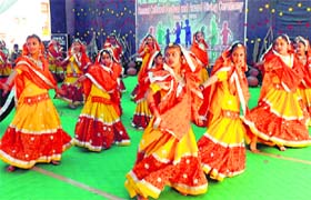Culture that speaks for itself: Students of RB DAV Public School present a dance item during a function in Bathinda on Sunday
