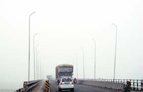 Set to see the light of day: The Shaheed-E-Azam Bhagat Singh Memorial Sutlej Bridge (above) in Nawanshahr will soon be illuminated with solar lights
