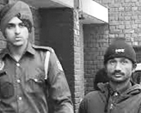 The accused, Raju Chettri, in police custody in Mohali on Monday. A Tribune Photograph 