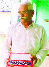 Dinanath Sharma, a farmer from remote village Ambera in Una district who pioneered pearl farming in Himachal