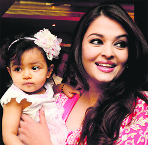 Aishwarya Rai Bachchan with Aaradhya