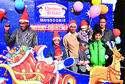 People celebrate Christmas