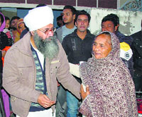 Gurmeet Singh with a family member in Patiala