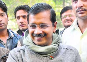 AAP convener Arvind Kejriwal meets people during Janata Darbar in Ghaziabad