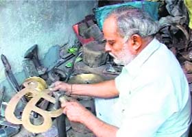 The fortune of this brass craftsman and his ilk in Hoshiarpur has revived, thanks to peoples newfound preference for religious items made out of the metal