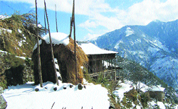 Snow continues to cripple life in the highlands of Chamba. Photo: Balkishan Prashar