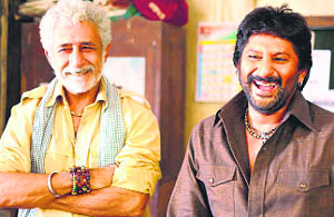 Naseeruddin Shah with Arshad Warsi
