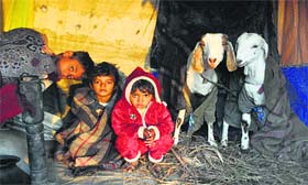 For the children, there is little food and no schools
