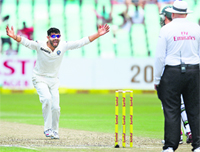 Jadejas spin proved handy when pacers failed to make inroads in Durban on Saturday. AFP
