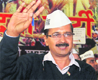 Uncommon success: Arvind Kejriwal, convener of the Aam Aadmi Party, upset the applecart of the established political parties with his remarkable victory in Delhi