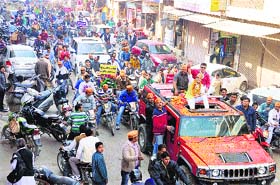 Supporters of Gopal Kanda hold a roadshow to mark his 48th birthday