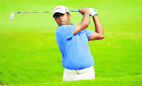 Anirban Lahiri shot a final round of three-under 69 to win the McLeod Russel Tour Championship by four strokes at the Royal Calcutta Golf Course on Sunday.