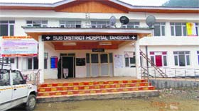 The sub-district hospital at Tanghdar