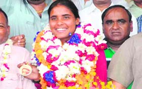 Indian national woman hockey player Vandana Kataria from Haridwar