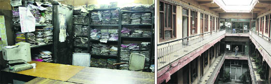 The ETO office in Jalandhar wears a deserted look on Tuesday.