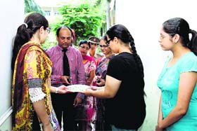 KK Singla, Chief Judicial Magistrate-cum-Secretary, District Legal Services Authority, Ludhiana, inaugurates a legal literacy club at the Guru Nanak Khalsa College for Women, Gujarkhan Campus, Model Town