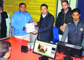 Deputy Commissioner KK Yadav inaugurates the Aadhaar Card counter at Suwidha Centre in Bathinda on Wednesday