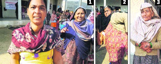 1) Kaushal, aged 30, suffers from goitre; 2) Jasbeer Kaur (55), suffers from acute disc problem; 3) Dharmo, aged 85, suffers from memory loss. These women are lodged at Kapurthala Modern Jail