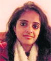 Rinnie Brar, who secured the second position in MBBS in the Delhi University. A tribune photograph