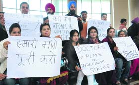 PIMS doctors and other staff have been protesting for 23 days over non-payment of their salary for the past six months