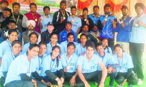 Softball teams after their victory in the 35th National Senior Softball Championship