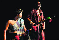 A scene from play Mohen Jo Daro