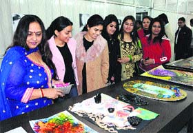 Higher goals: Pedagogues, a career and skill-honing institute was opened by organising painting exhibition in Amritsar on Saturday