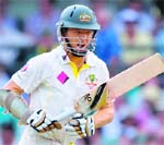 Chris Rogers, unbeaten on 73, and George Bailey 20 not out, will resume on Day 3 looking to further inflate the total. AFP