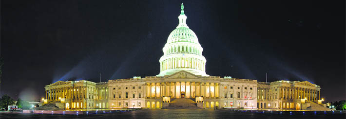 The Capitol building in Washington DC