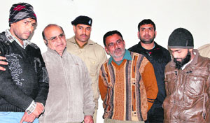 Car thieves who were by the police in Dehradun on Saturday.