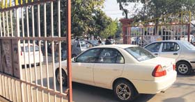 A security gate at Phase VII, Mohali