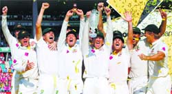 The unchanged Australian XI had many players who at some stage of their careers had been discarded.  AFP