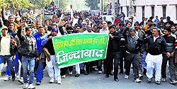 People queue up for Aam Aadmi Party membership in Sirsa on Tuesday