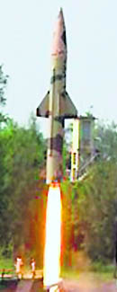<< Prithvi-II being launched in Chandipur, Odisha, on Tuesday. 