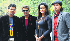 The cast of the upcoming movie Game Of Love.