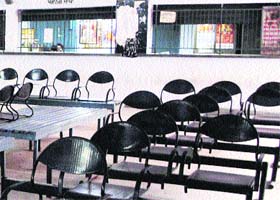 The Deputy Commissioners office wears a deserted look as the staff went on a three-day strike starting on Wednesday in Amritsar