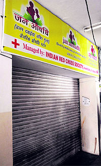 The Jan Aushadhi centre at Government Multi-Speciality Hospital, Sector 16, Chandigarh, lying closed since January 1