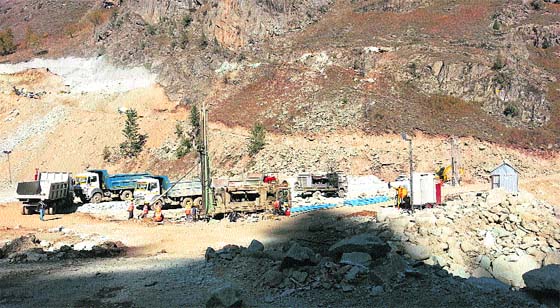 The Kishenganga Hydroelectric Project is currently under construction by India on the Kishenganga, a tributary of the Jhelum. Tribune file photo