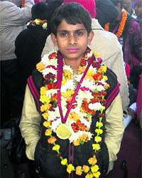 Rajat at a felicitation function.
